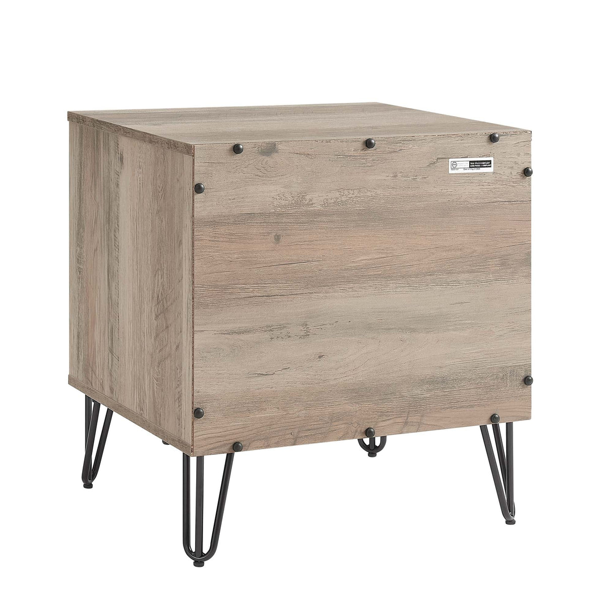 DUMBO 1.0 Nightstand in Rustic Grey by Manhattan Comfort at Eve Furniture