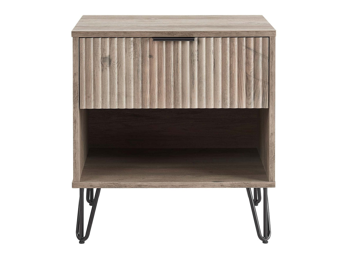 DUMBO 1.0 Nightstand in Rustic Grey by Manhattan Comfort at Eve Furniture