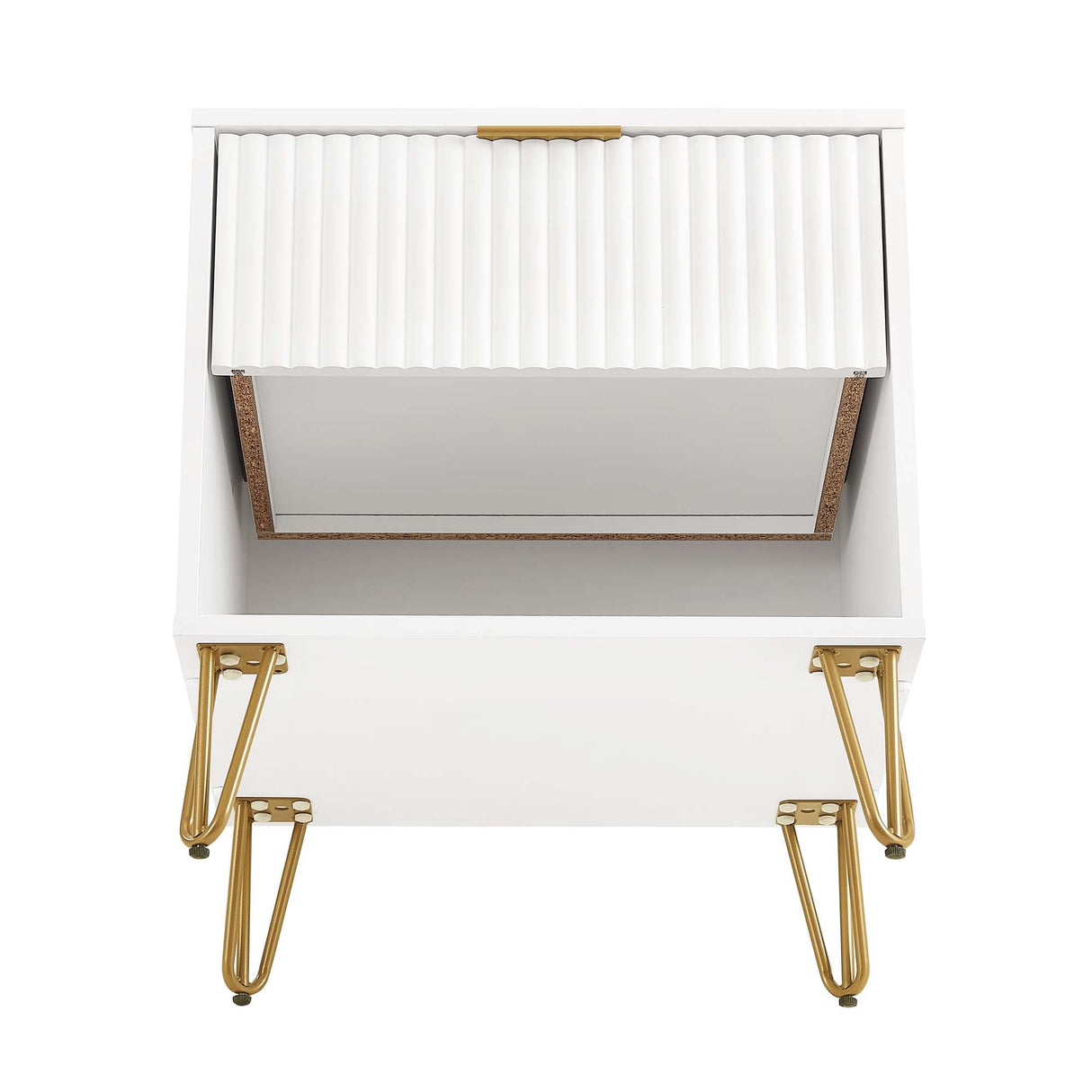 DUMBO 1.0 Nightstand in White by Manhattan Comfort at Eve Furniture