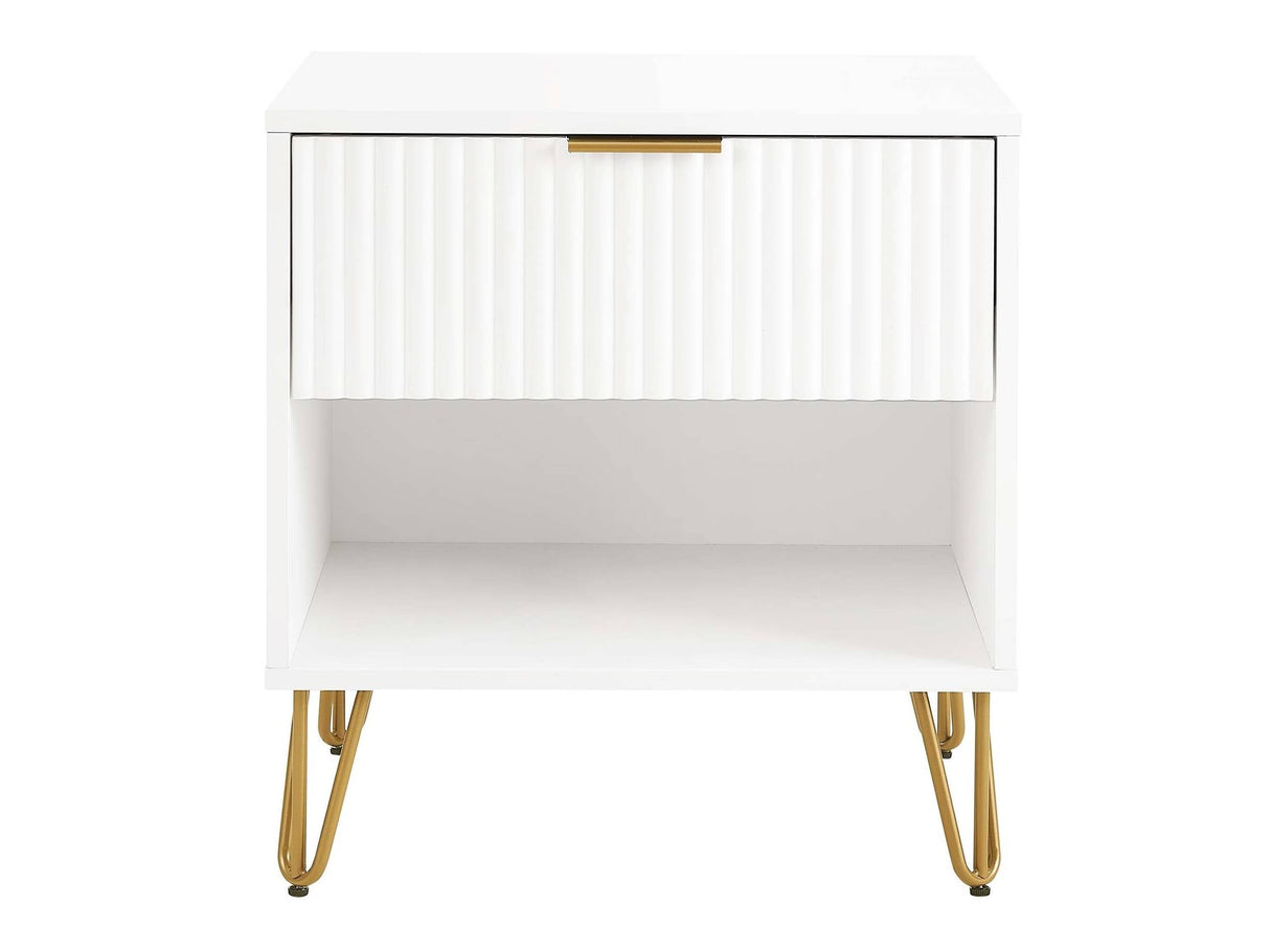 DUMBO 1.0 Nightstand in White by Manhattan Comfort at Eve Furniture