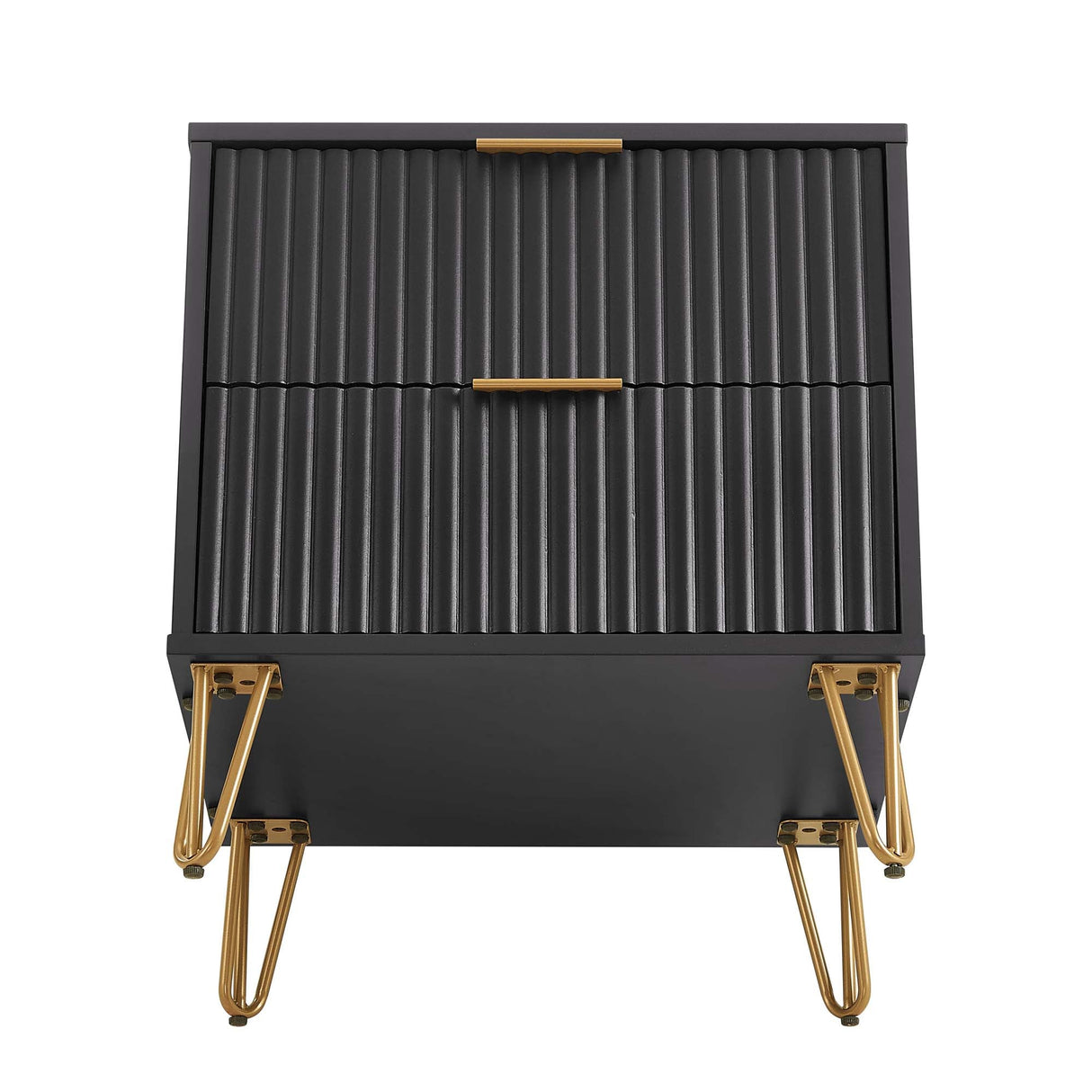 DUMBO 2.0 Nightstand in Black by Manhattan Comfort at Eve Furniture