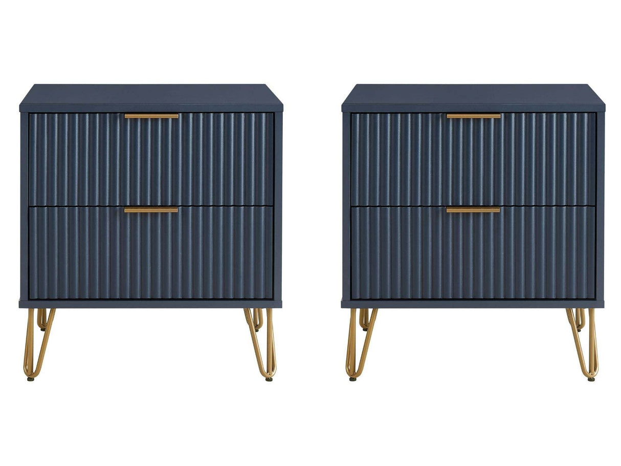 DUMBO 2.0 Nightstand in Midnight Blue (set of 2) by Manhattan Comfort at Eve Furniture