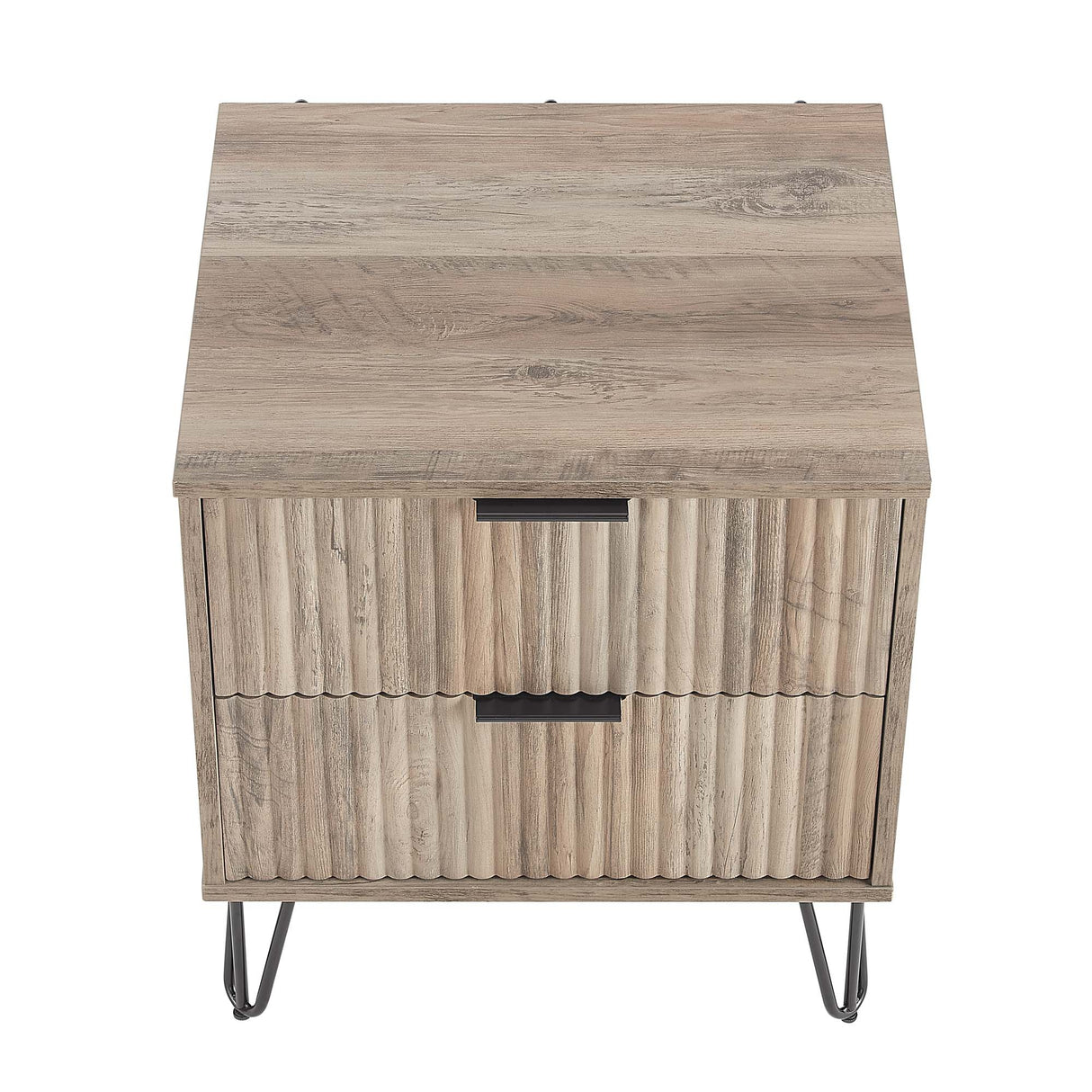 DUMBO 2.0 Nightstand in Rustic Grey by Manhattan Comfort at Eve Furniture