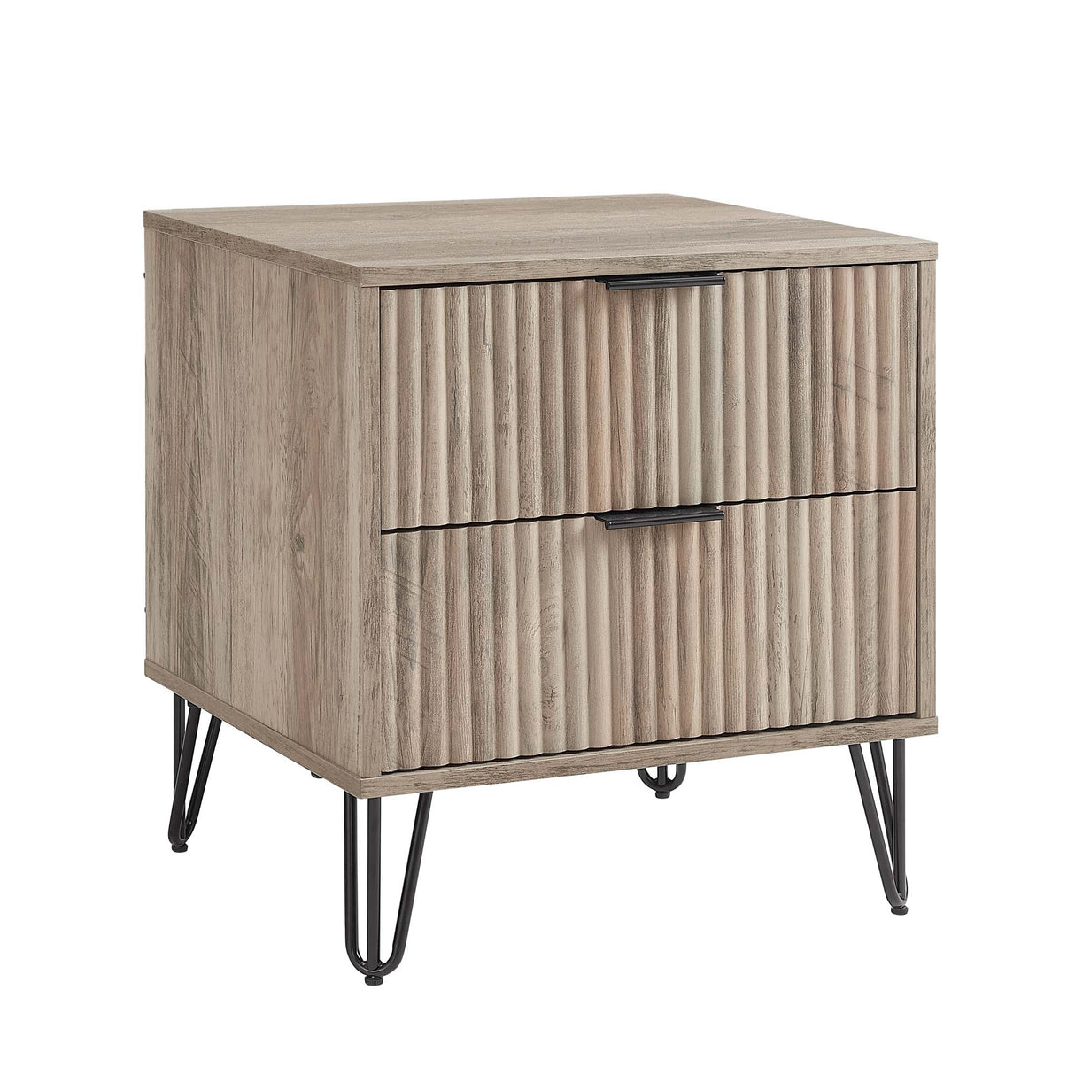 DUMBO 2.0 Nightstand in Rustic Grey by Manhattan Comfort at Eve Furniture
