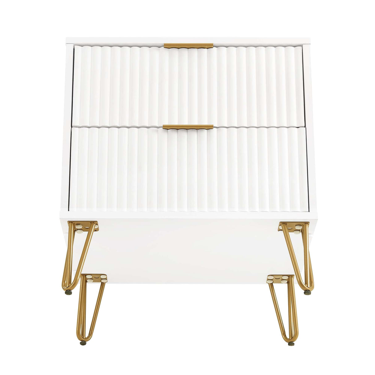 DUMBO 2.0 Nightstand in White by Manhattan Comfort at Eve Furniture