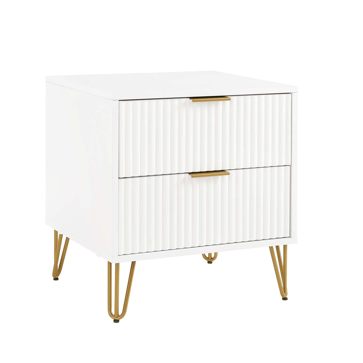 DUMBO 2.0 Nightstand in White by Manhattan Comfort at Eve Furniture