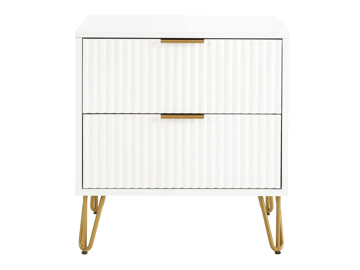 DUMBO 2.0 Nightstand in White by Manhattan Comfort at Eve Furniture