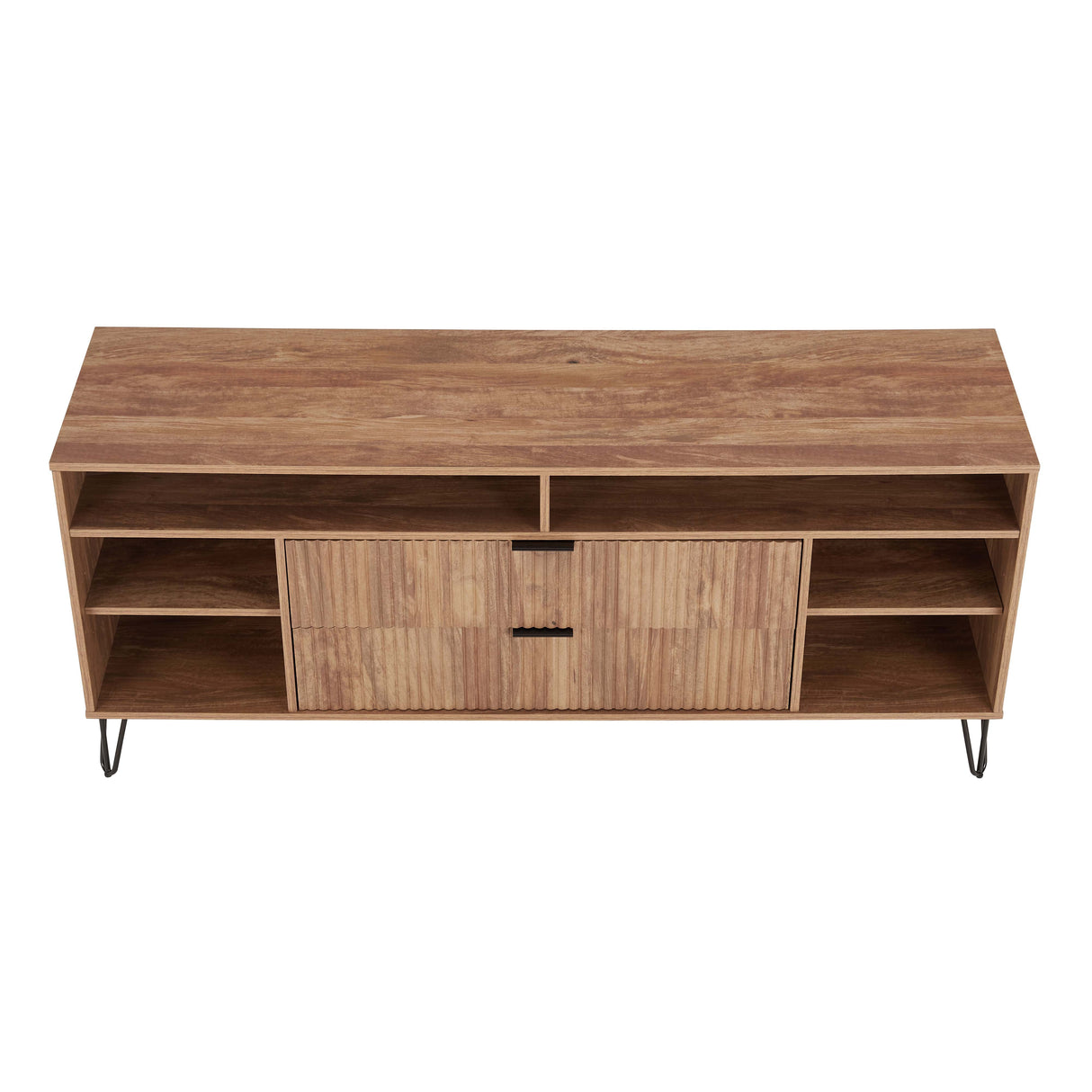 DUMBO 63" TV Stand in Golden Brown by Manhattan Comfort at Eve Furniture