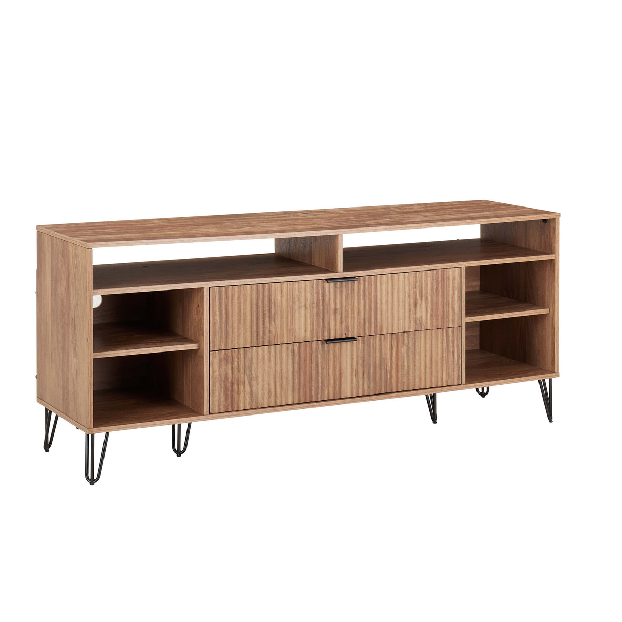 DUMBO 63" TV Stand in Golden Brown by Manhattan Comfort at Eve Furniture