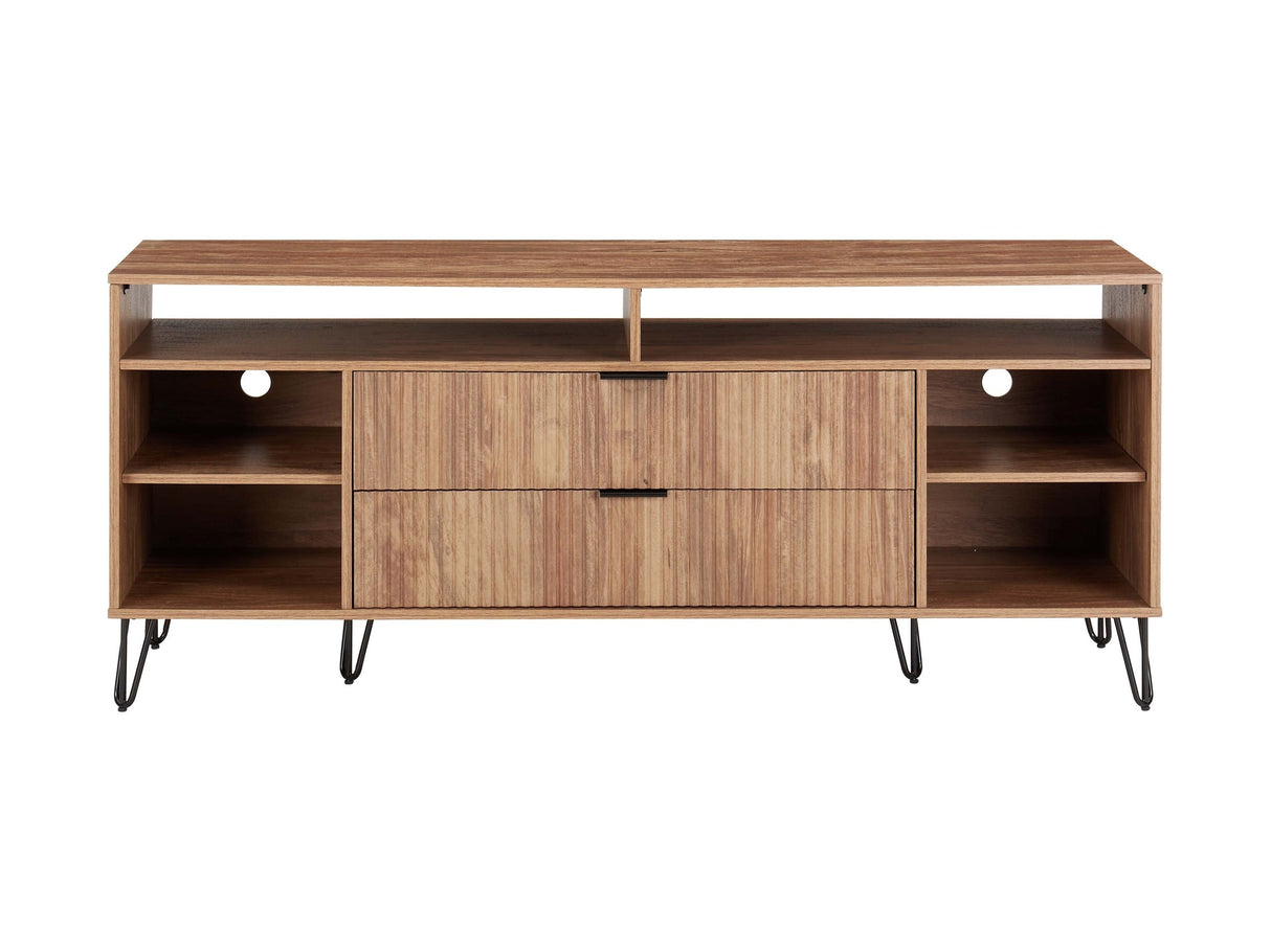 DUMBO 63" TV Stand in Golden Brown by Manhattan Comfort at Eve Furniture
