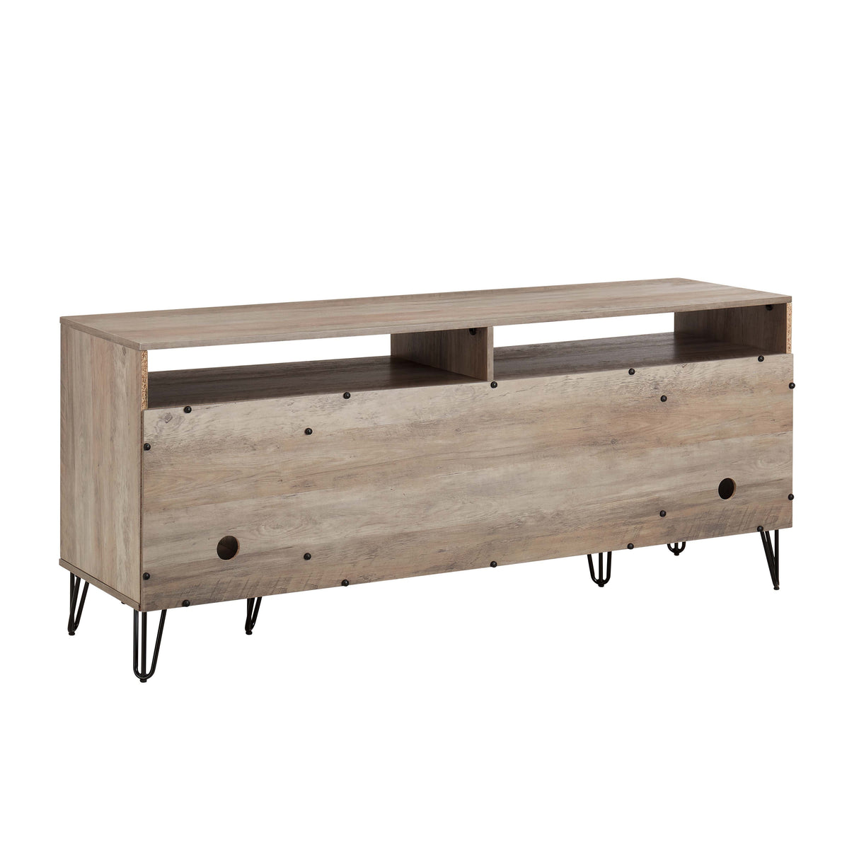DUMBO 63" TV Stand in Rustic Grey by Manhattan Comfort at Eve Furniture
