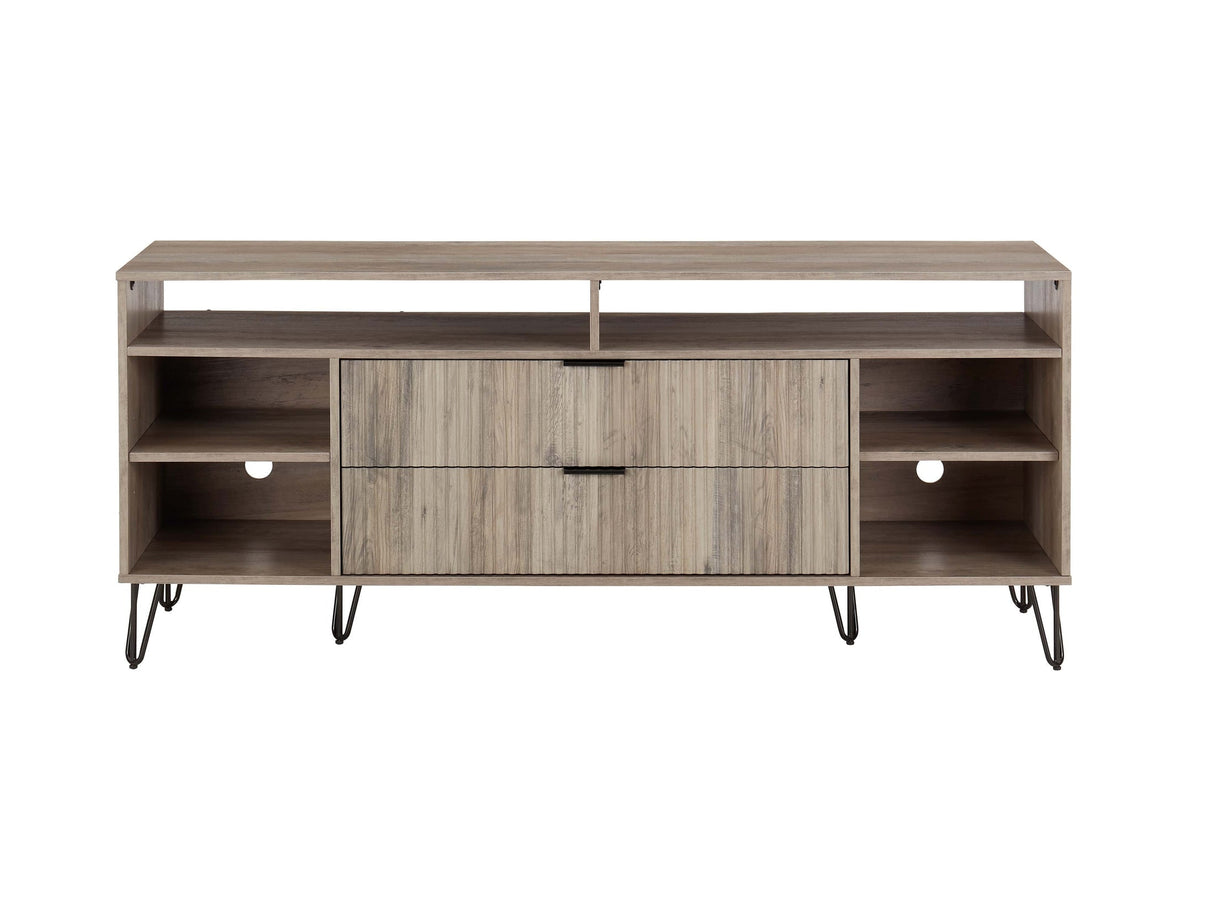 DUMBO 63" TV Stand in Rustic Grey by Manhattan Comfort at Eve Furniture