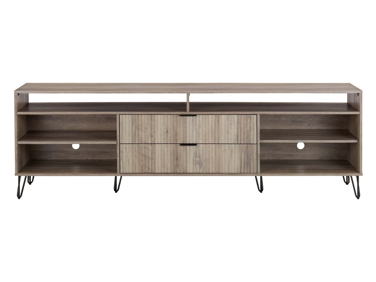 DUMBO 85" TV Stand in Golden Brown by Manhattan Comfort at Eve Furniture