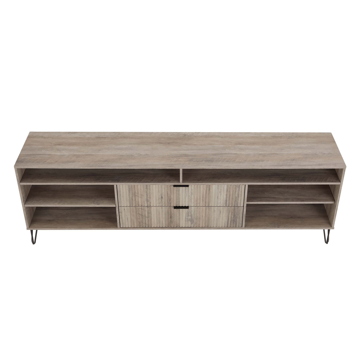 DUMBO 85" TV Stand in Rustic Grey by Manhattan Comfort at Eve Furniture