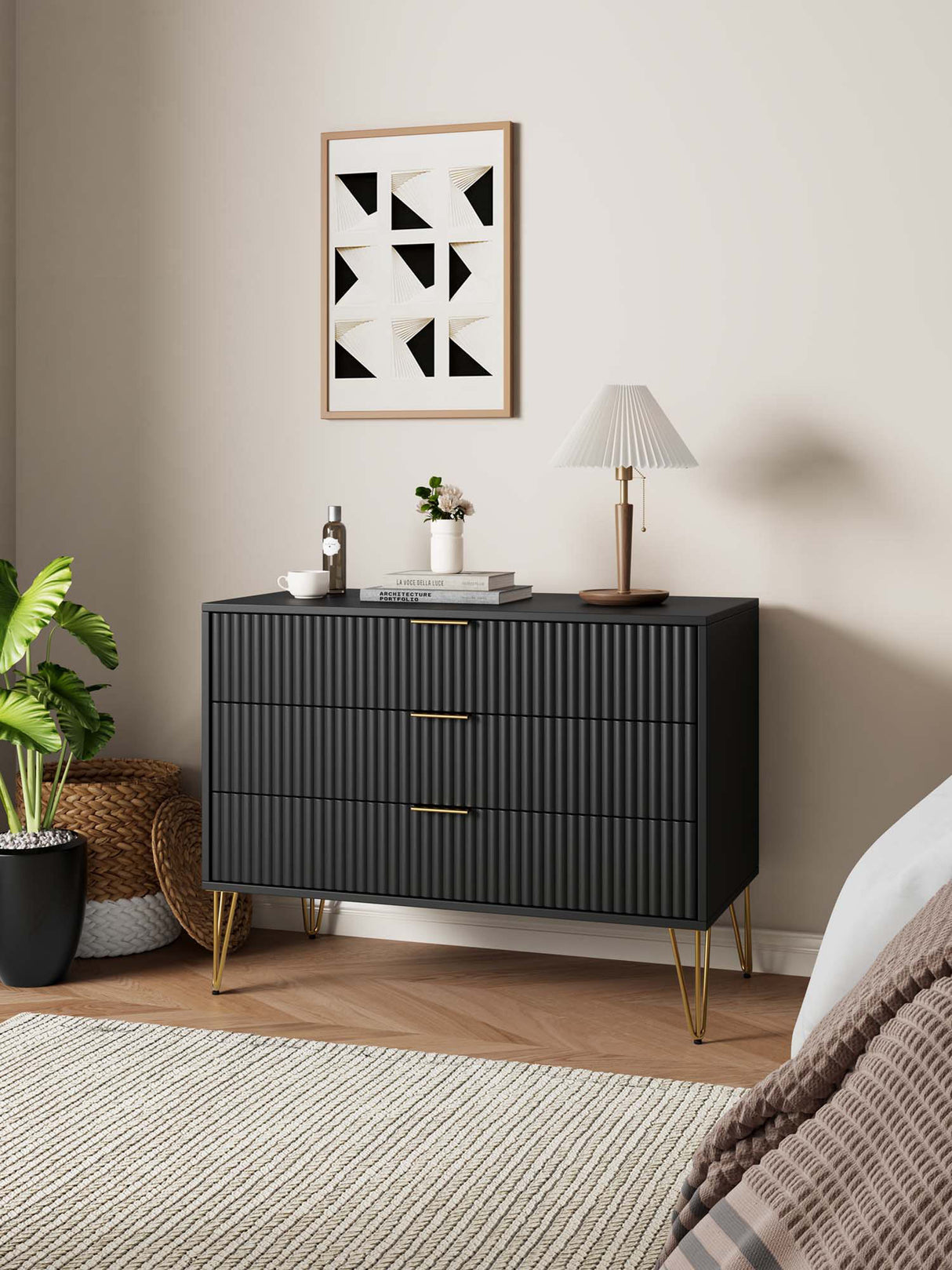 DUMBO Dresser in Black by Manhattan Comfort at Eve Furniture
