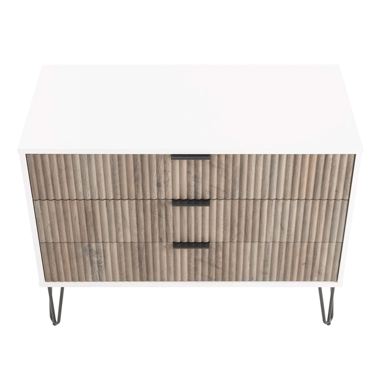 DUMBO Dresser in White and Grey by Manhattan Comfort at Eve Furniture