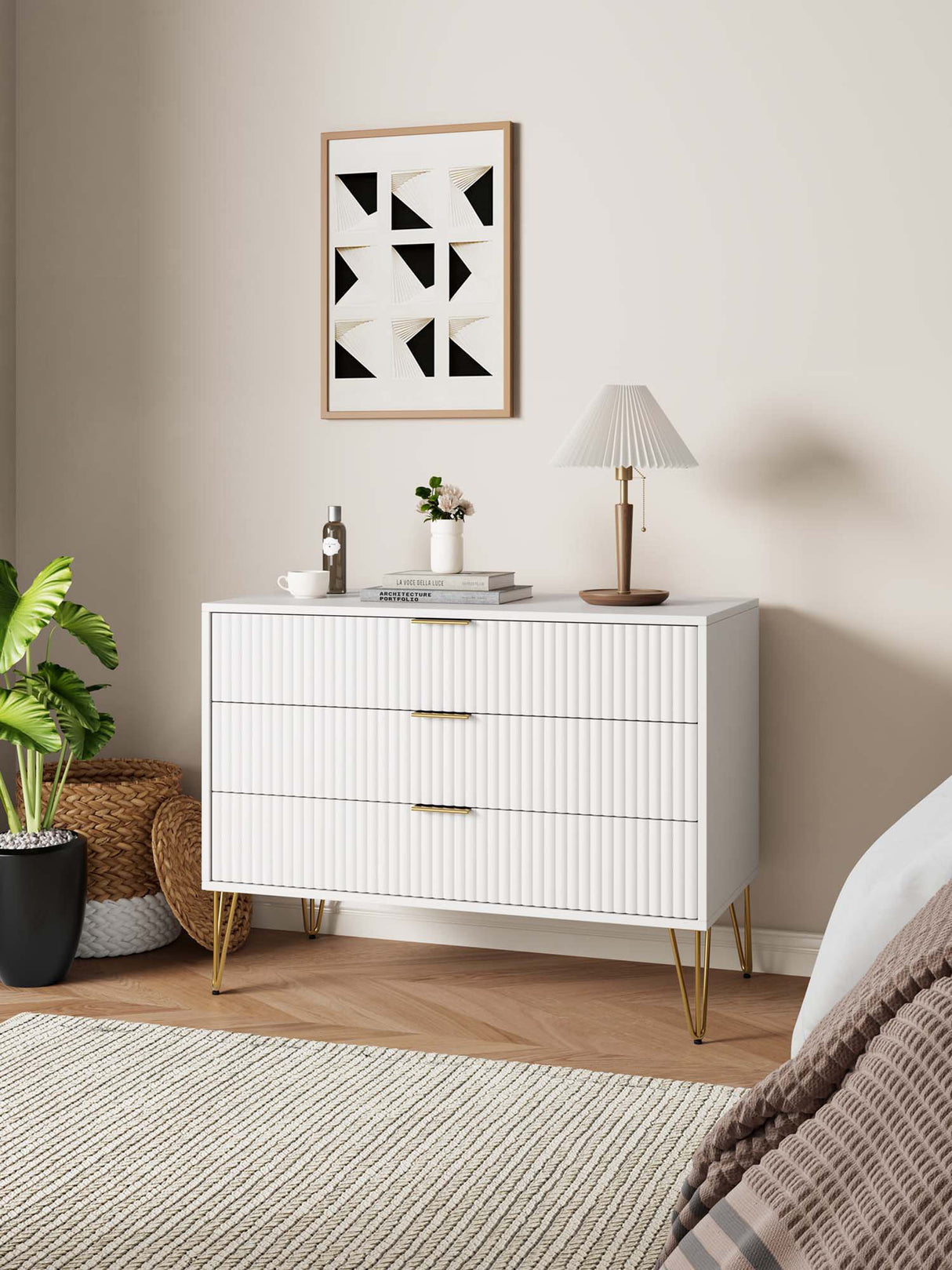 DUMBO Dresser in White by Manhattan Comfort at Eve Furniture