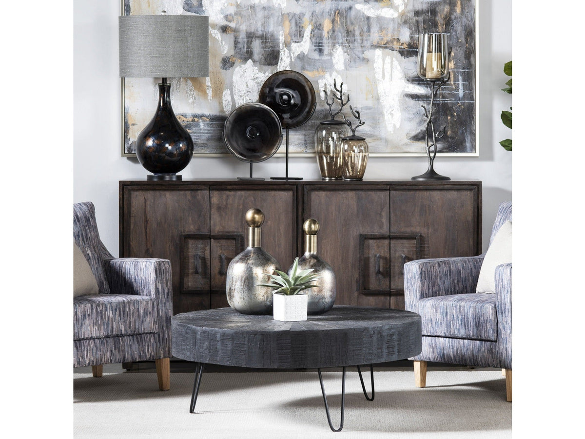 Dummond Black Cocktail Table by Crestview at Eve Furniture