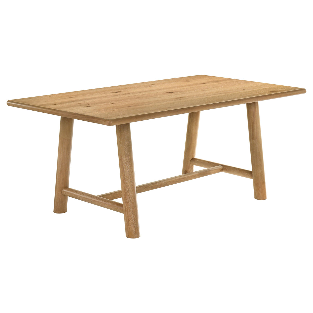 Duncan Washed Oak 7-piece Rectangular Wood Dining Table Set by Coaster at Eve Furniture