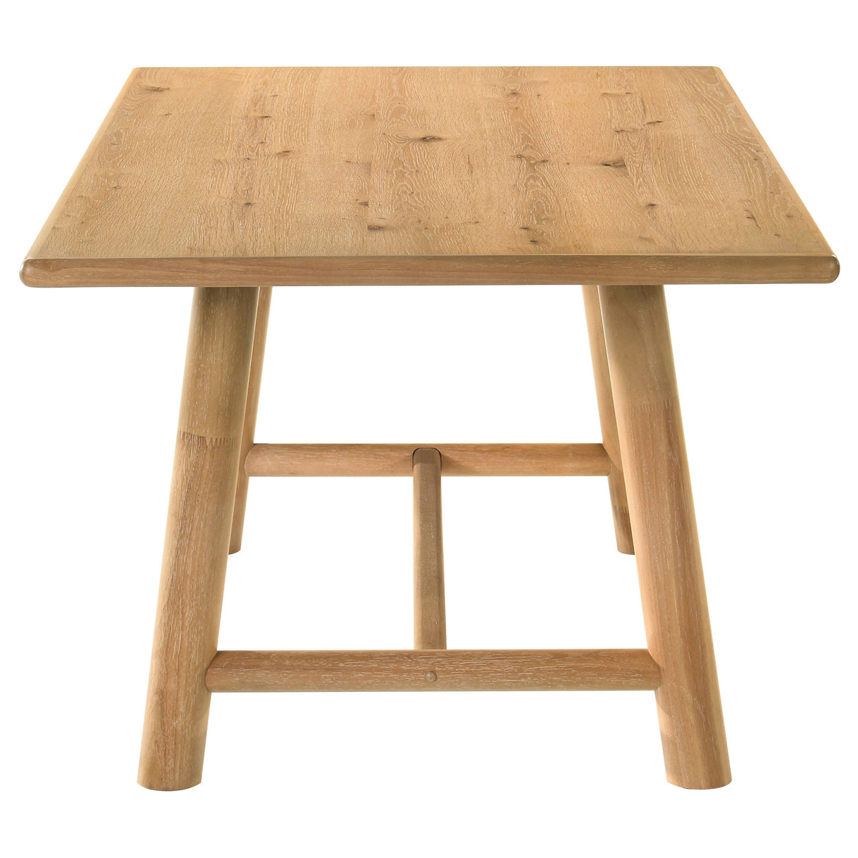 Duncan Washed Oak 7-piece Rectangular Wood Dining Table Set by Coaster at Eve Furniture