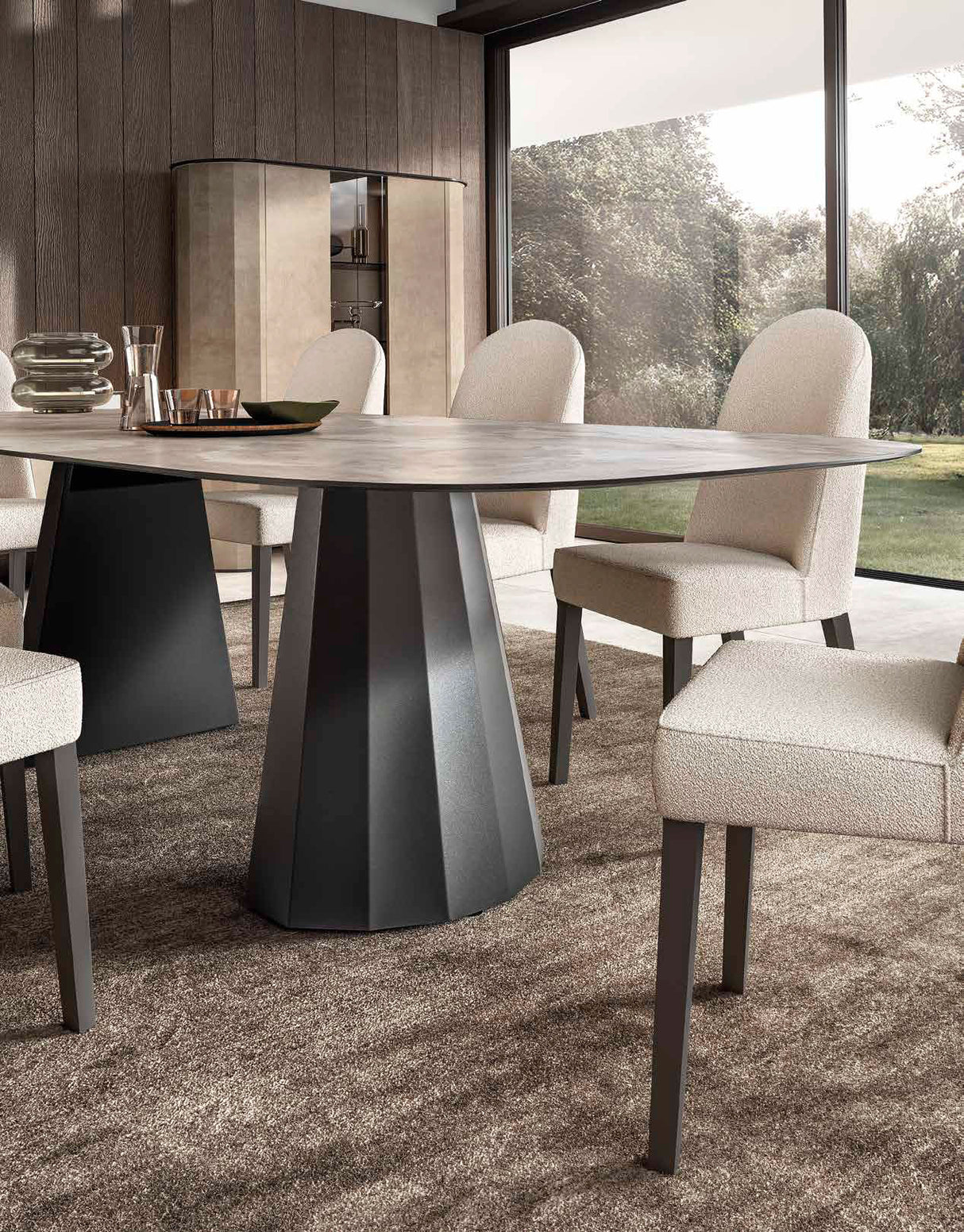 Dune Gray 7-Piece Dining Room Set by ESF Furniture at Eve Furniture