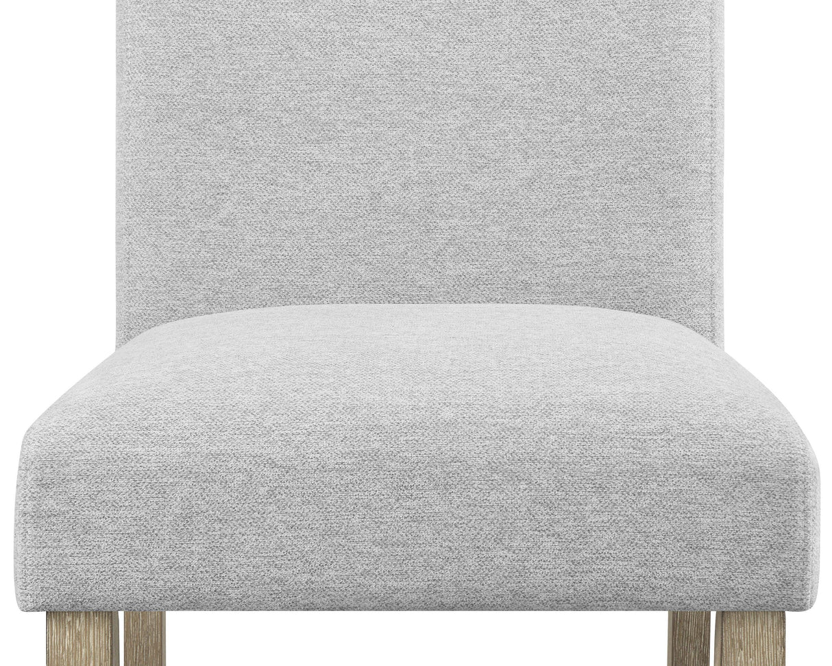 Dune Light Gray Genuine Marble Dining Set by Crown Mark at Eve Furniture