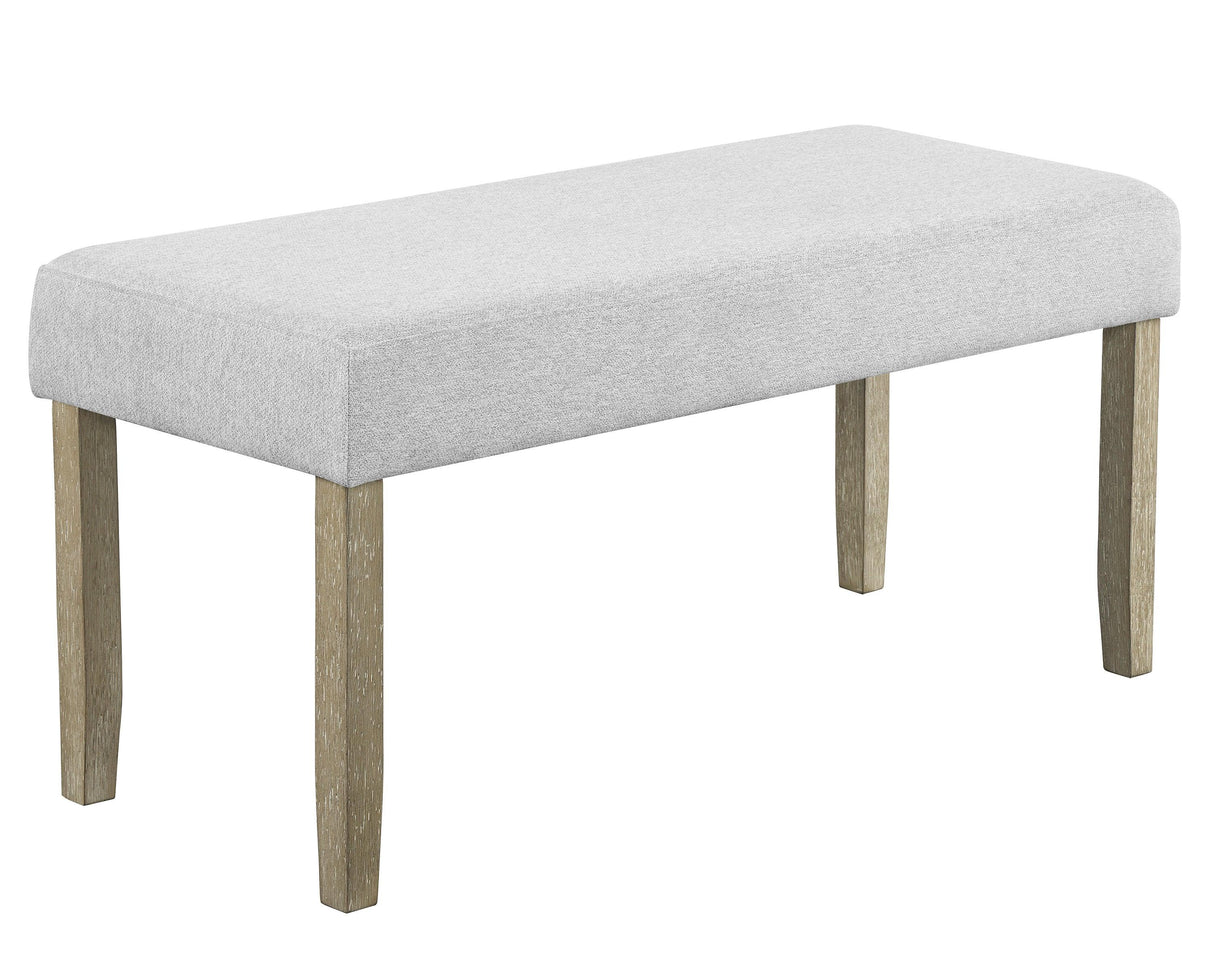 Dune Light Gray Genuine Marble Dining Set by Crown Mark at Eve Furniture