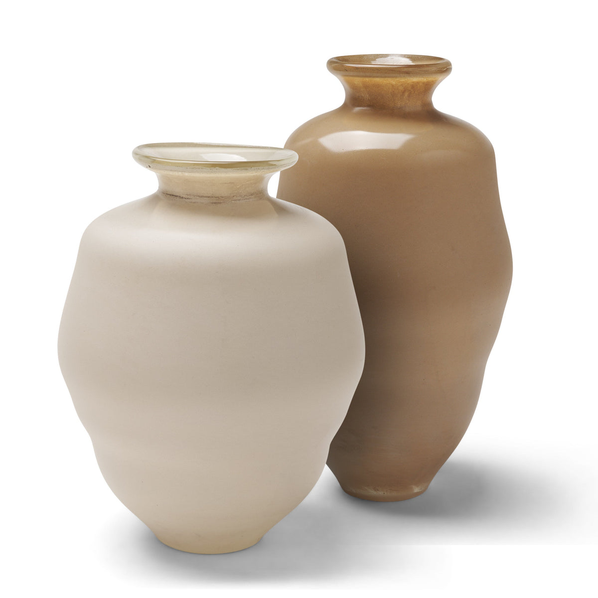 Dune Matte White Glass Vase by Mercana at Eve Furniture