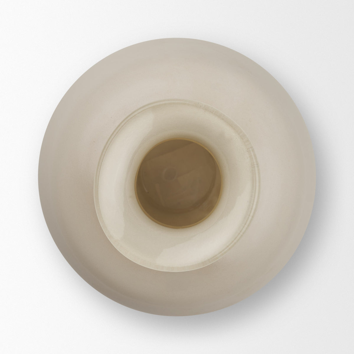 Dune Matte White Glass Vase by Mercana at Eve Furniture