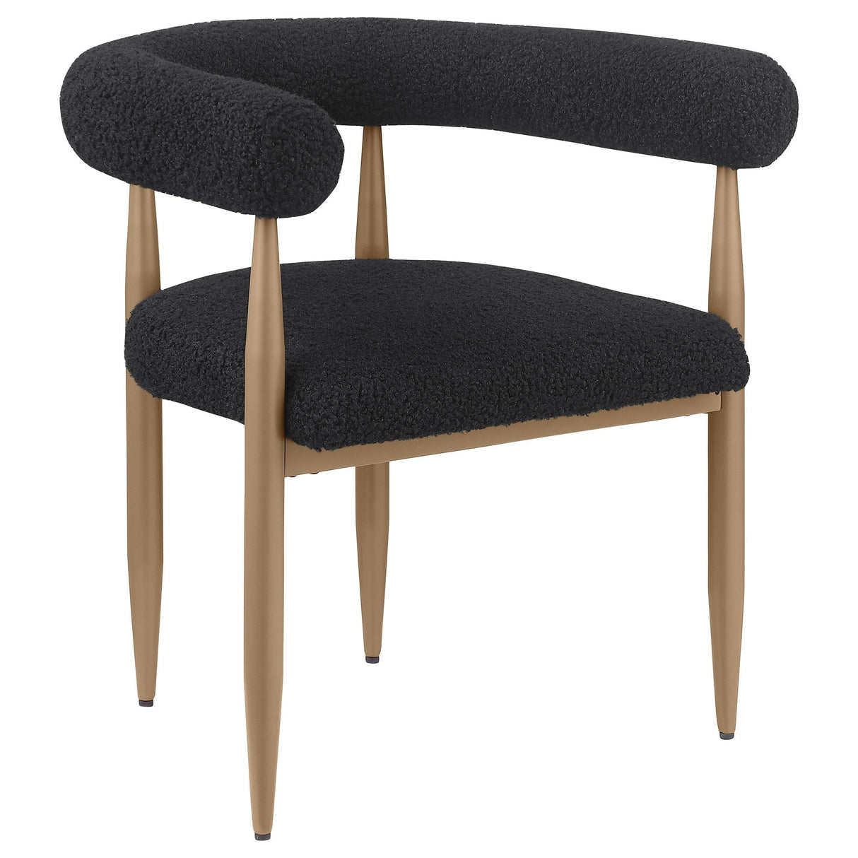 Dunmore Black Boucle Dining Arm Chair, Set of 2 by Coaster at Eve Furniture