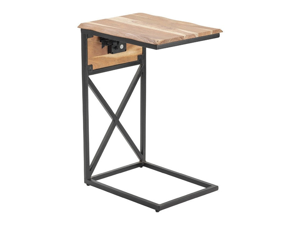Dunwell Brown/Black Accent Table by Crestview at Eve Furniture