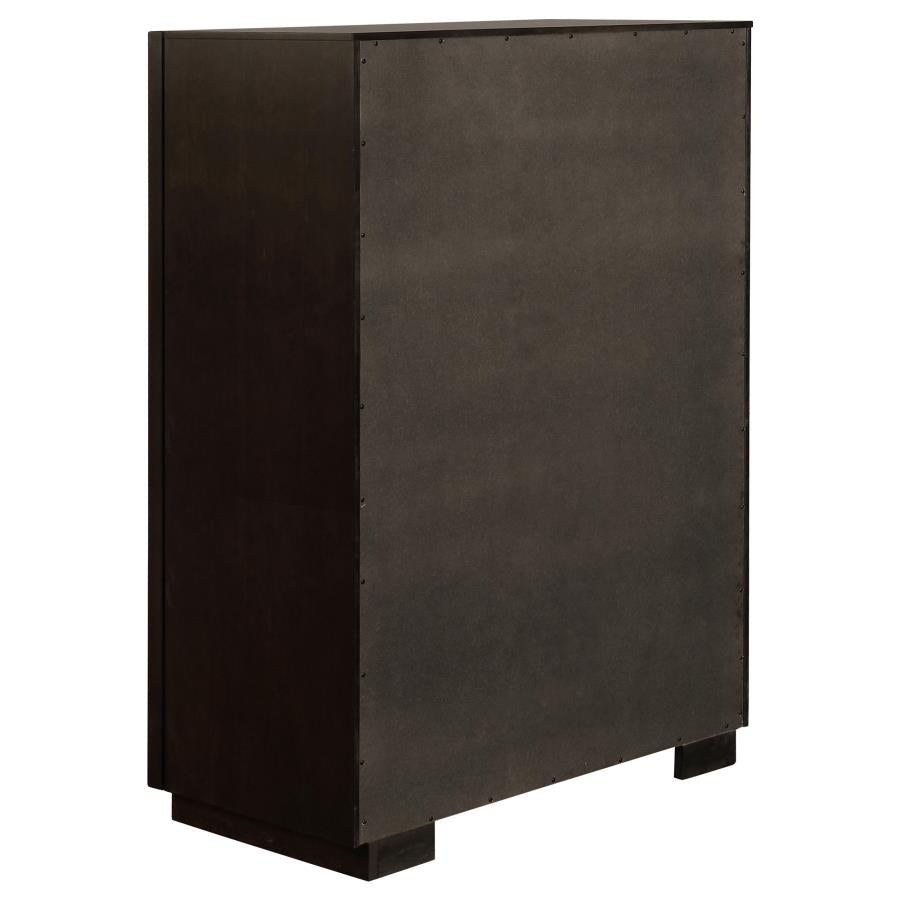 Durango Gray/Smoked Peppercorn 5-Piece Queen Panel Bedroom Set by Coaster at Eve Furniture