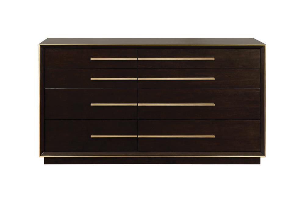 Durango Smoked Peppercorn 8-Drawer Dresser by Coaster at Eve Furniture