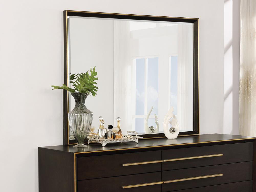 Durango Smoked Peppercorn Mirror by Coaster at Eve Furniture