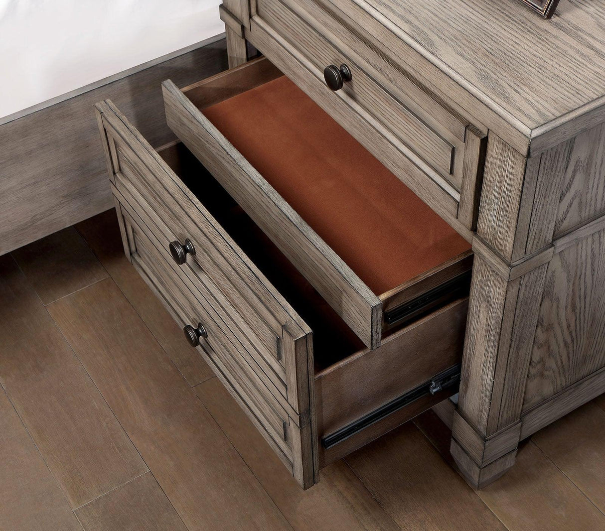Durango Warm Gray Night Stand by Furniture of America at Eve Furniture