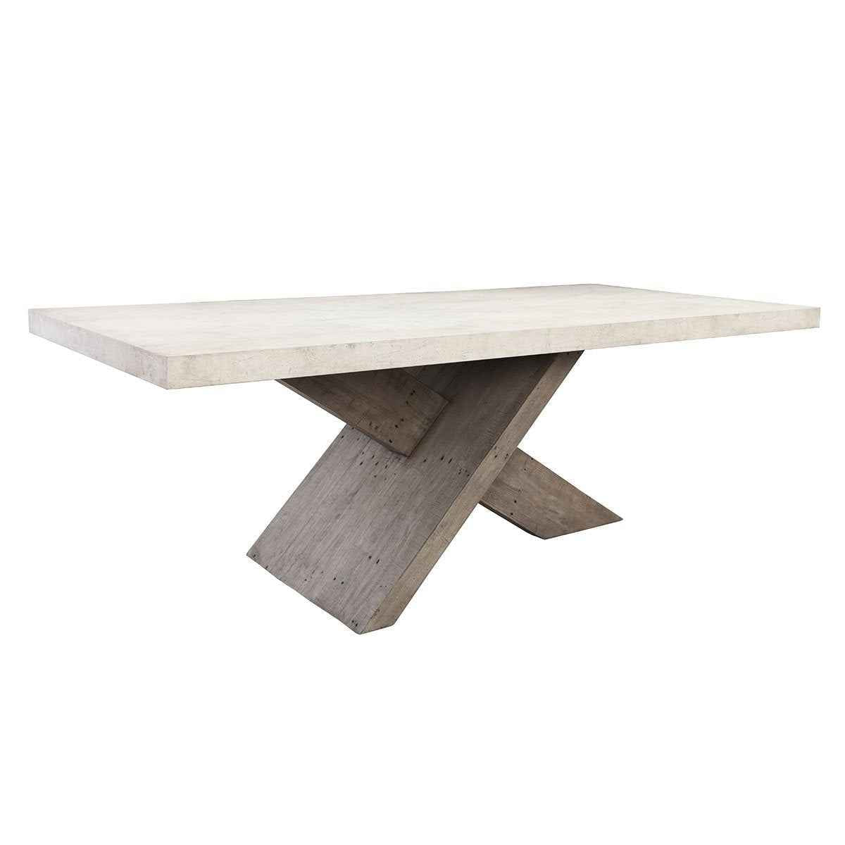 Durant Dining Table - Antique White/Distressed Gray by Classic Home at Eve Furniture