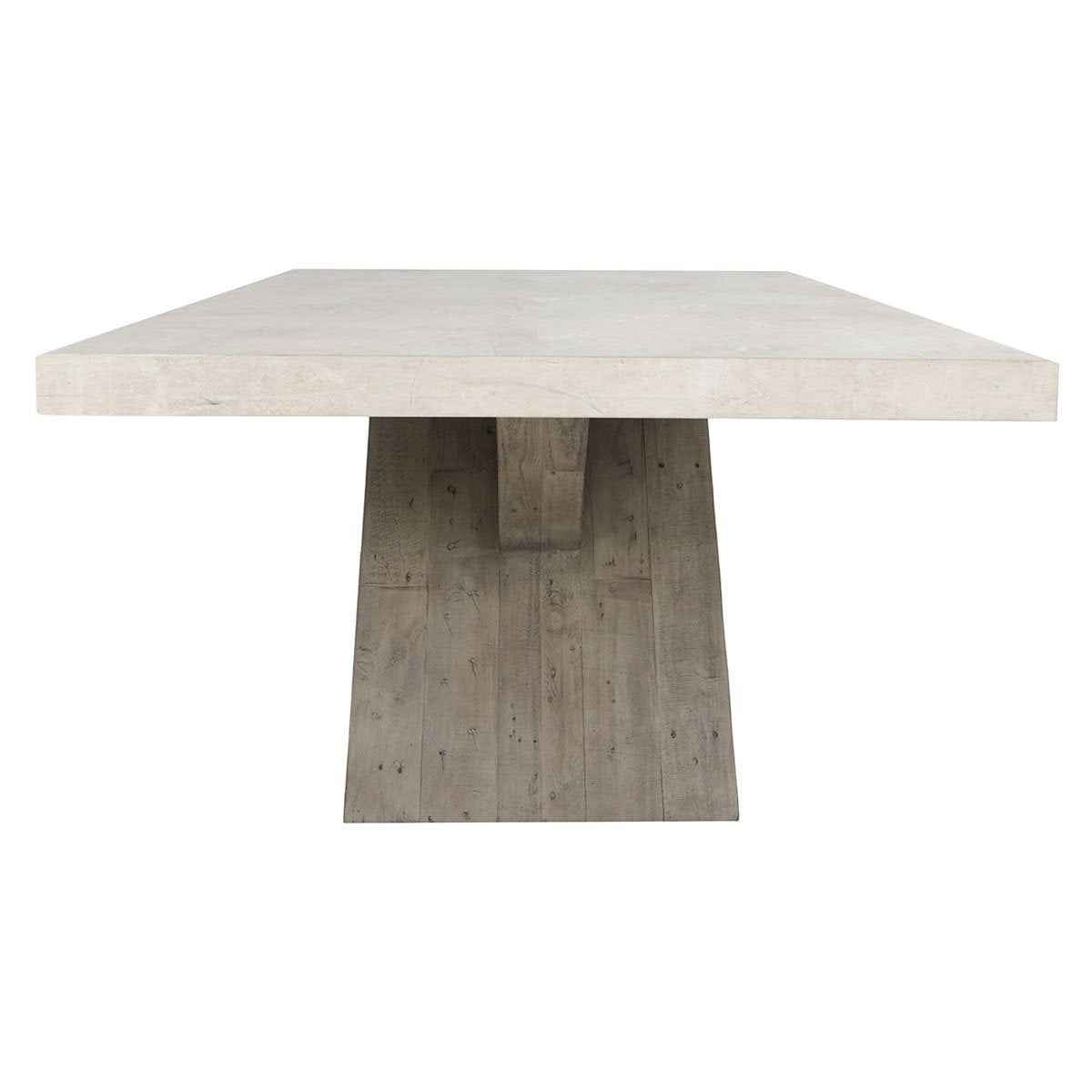 Durant Dining Table - Antique White/Distressed Gray by Classic Home at Eve Furniture