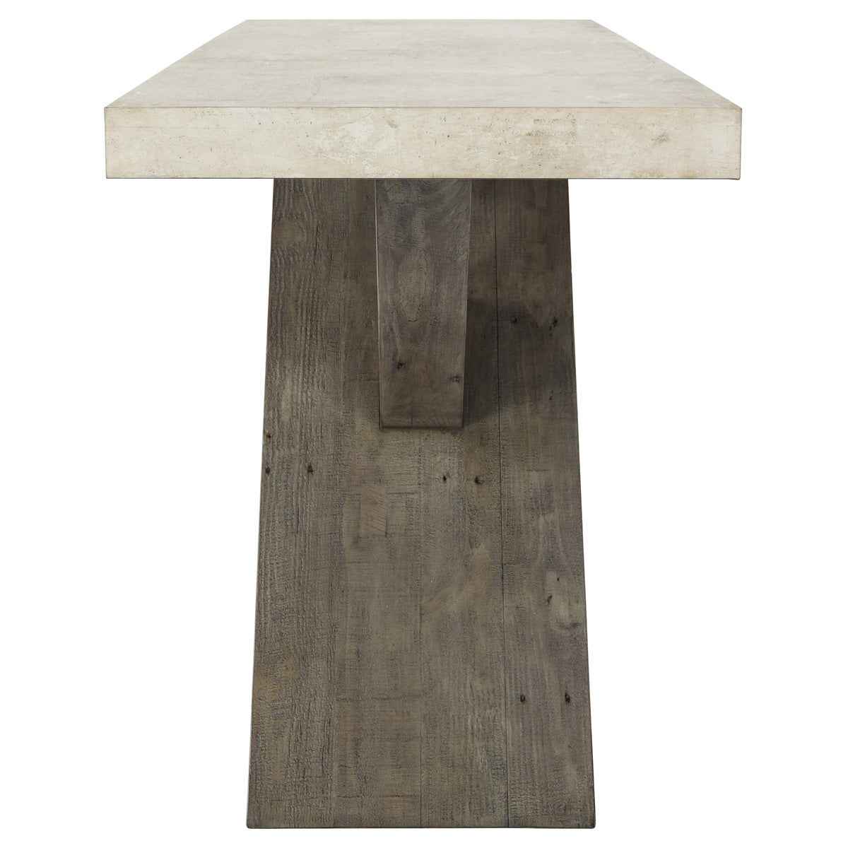 Durant Distressed Gray Console Table by Classic Home at Eve Furniture