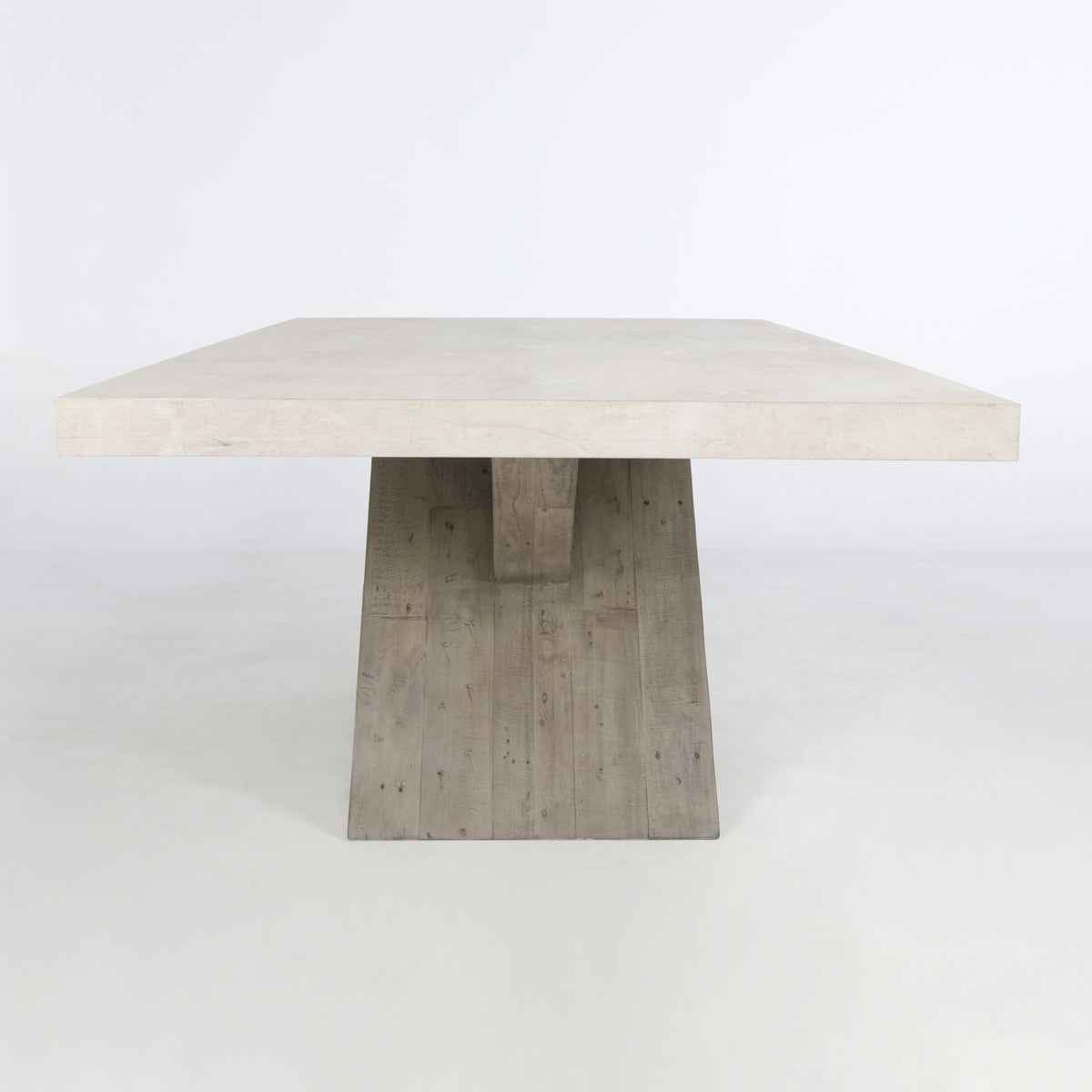 Durant Distressed Gray/Weathered Chalk Dining Table by Classic Home at Eve Furniture