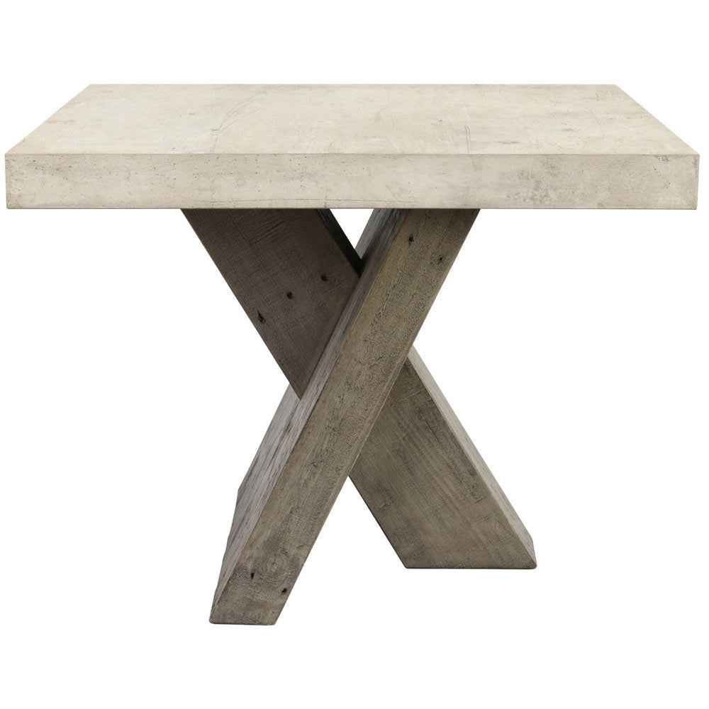 Durant Distressed Gray/Weathered Chalk End Table by Classic Home at Eve Furniture