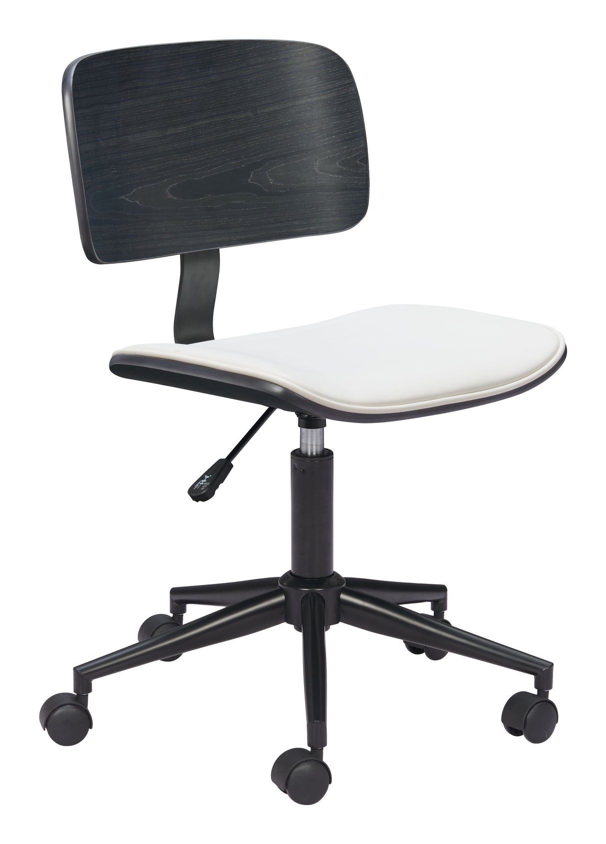 Duravel White & Black Office Chair by Zuomod at Eve Furniture