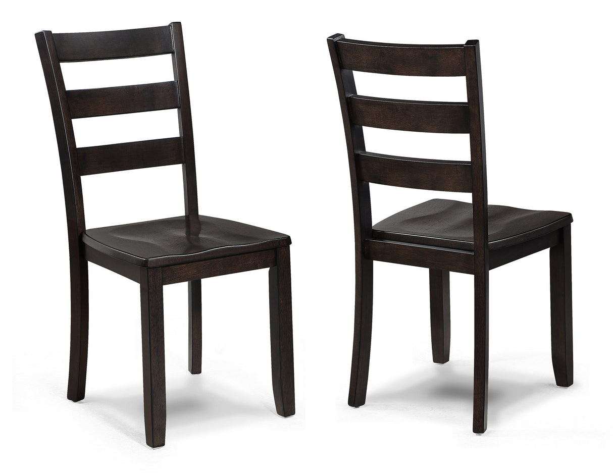 Durham Dark Brown 5-Piece Dining Set by Crown Mark at Eve Furniture