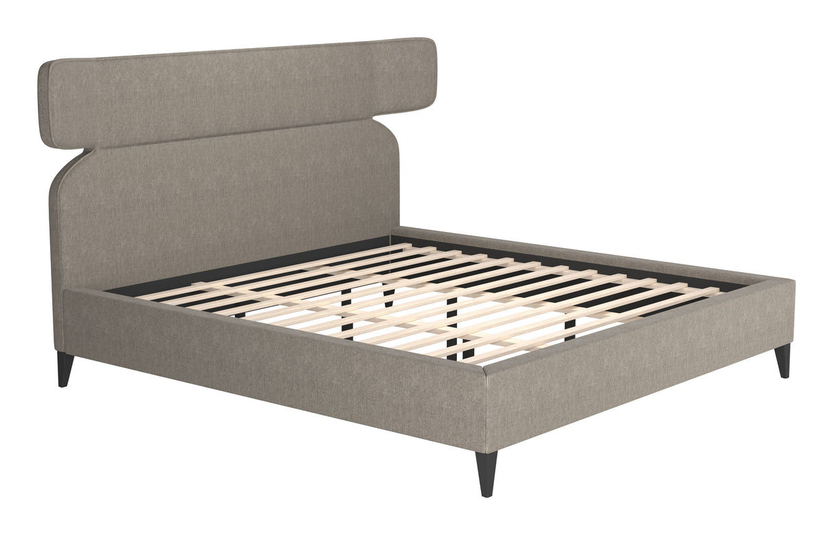 Dusa Olive Brown King Bed by Zuomod at Eve Furniture
