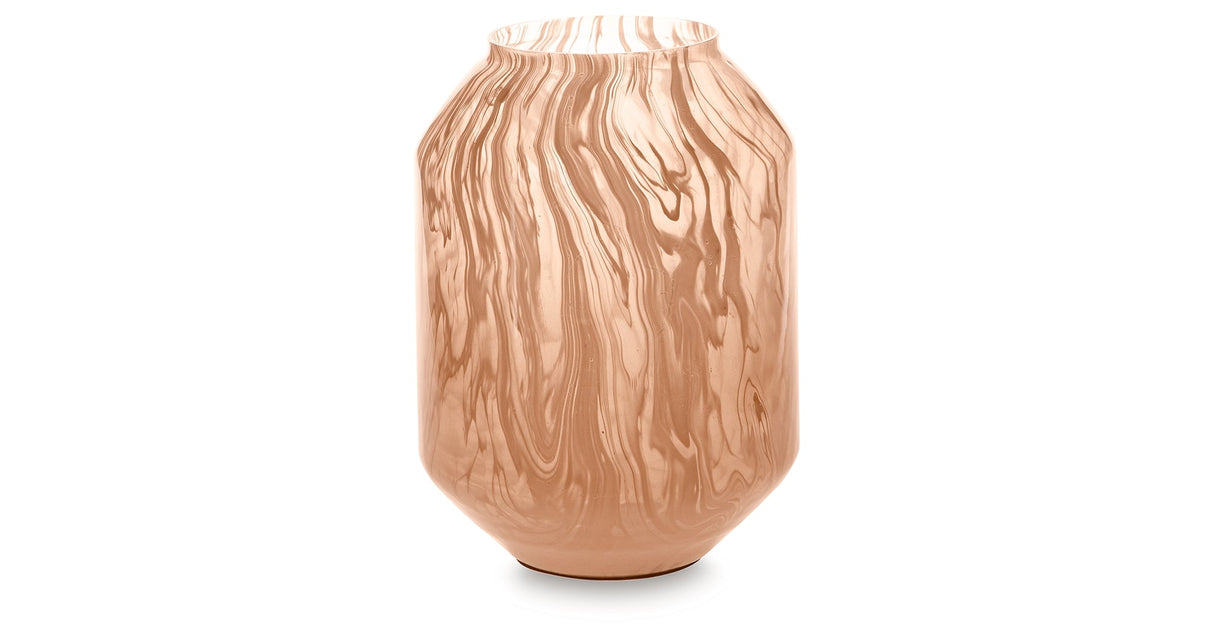 Dushby Blush Pink Vase by Ashley at Eve Furniture