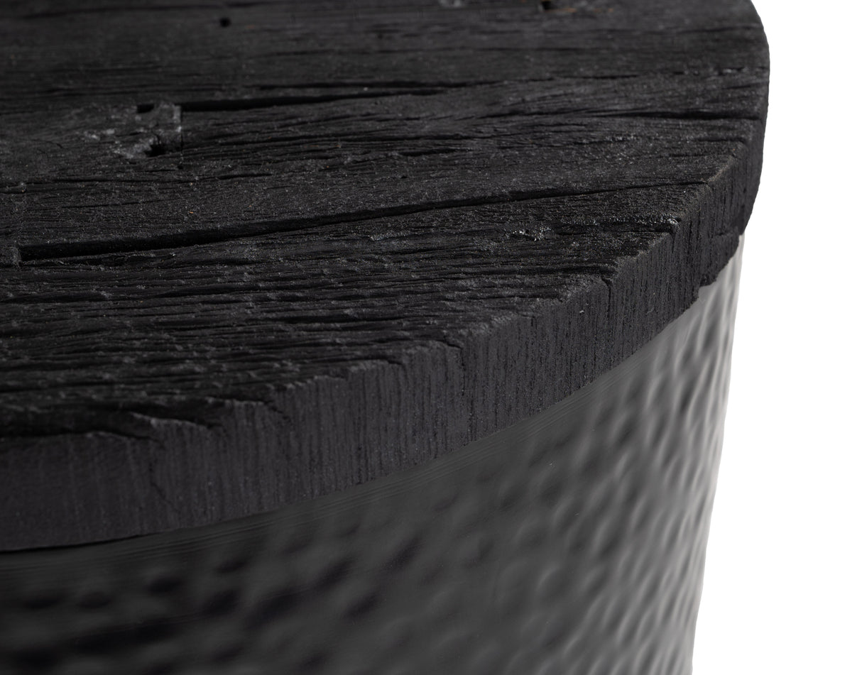 Duskan Black Storage Side Table by Zuomod at Eve Furniture