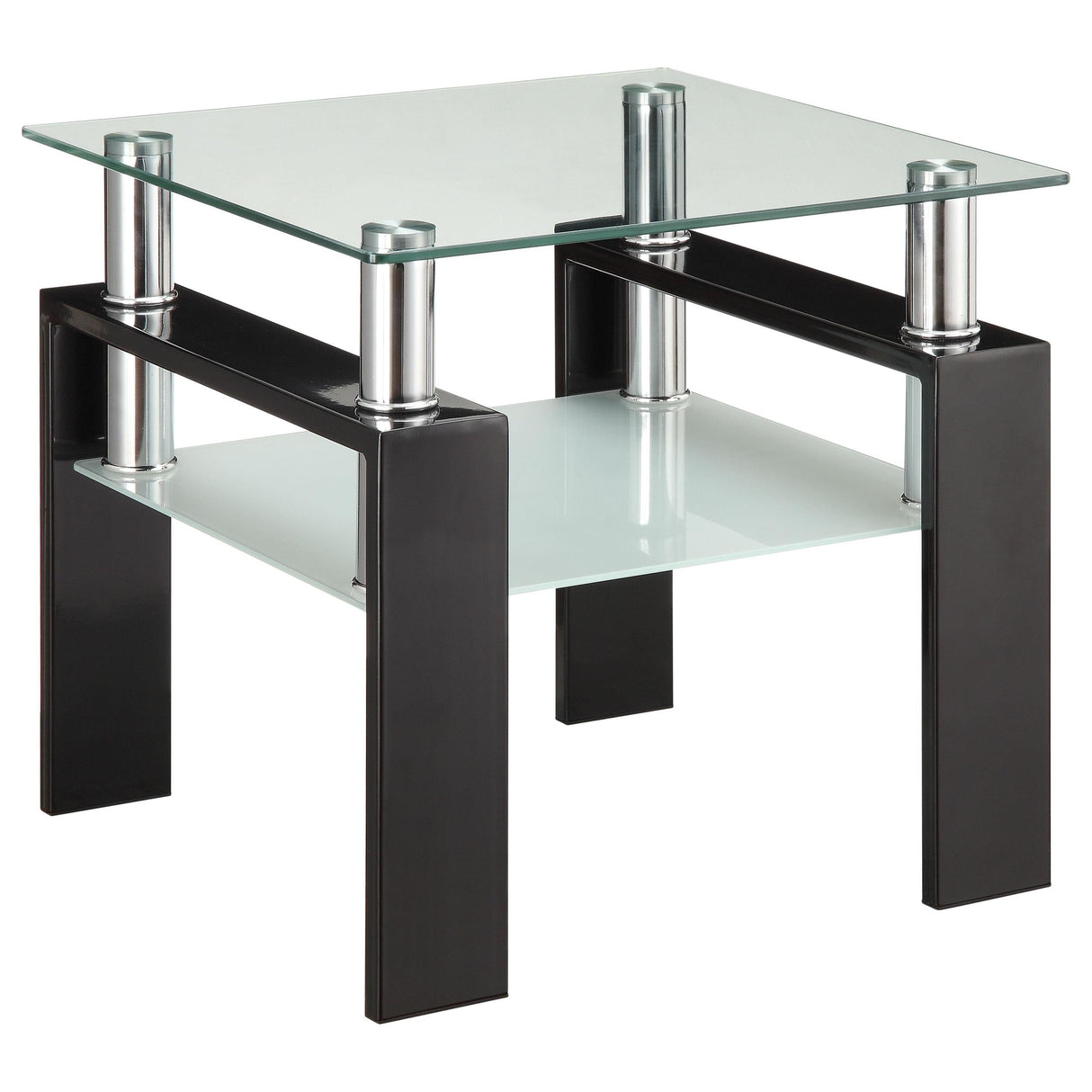 Dyer Black 3-Piece Rectangular Coffee and End Table Set by Coaster at Eve Furniture