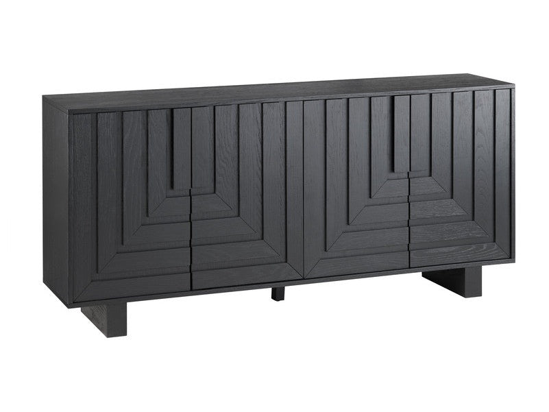Dylan Black 4 Door Sideboard by Crestview at Eve Furniture