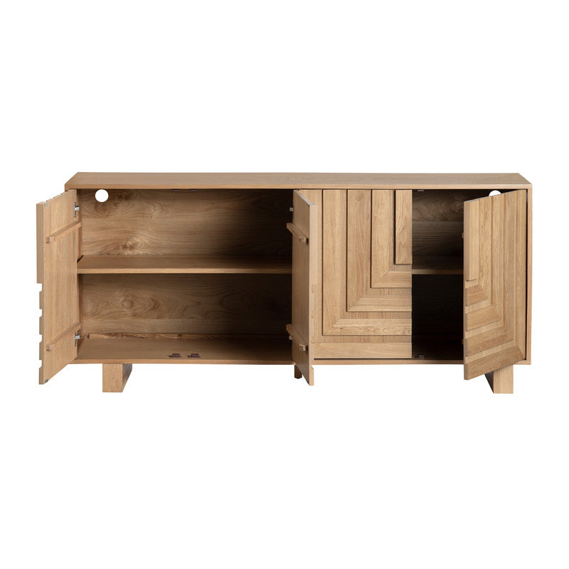 Dylan Brown 4 Door Sideboard by Crestview at Eve Furniture