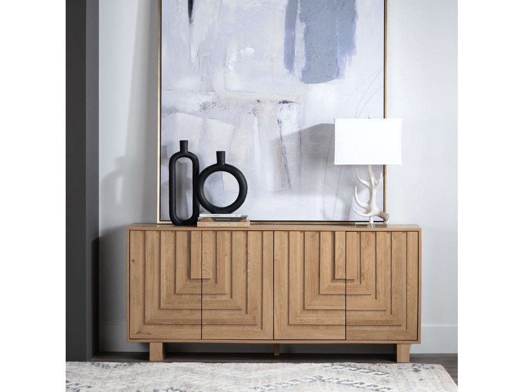 Dylan Brown 4 Door Sideboard by Crestview at Eve Furniture