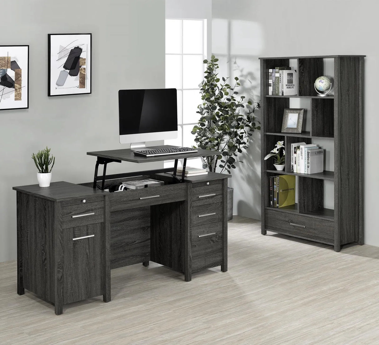 Dylan Rectangular 8-Shelf Bookcase by Coaster at Eve Furniture